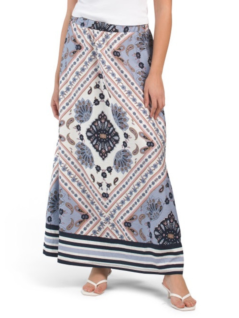 NWT! Laundry by Shelli Segal Bandana Print Maxi Skirt